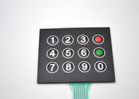 Tactile Embossed Membrane Push Button Chuyển Bàn phím Water Resistant 50 * 60mm