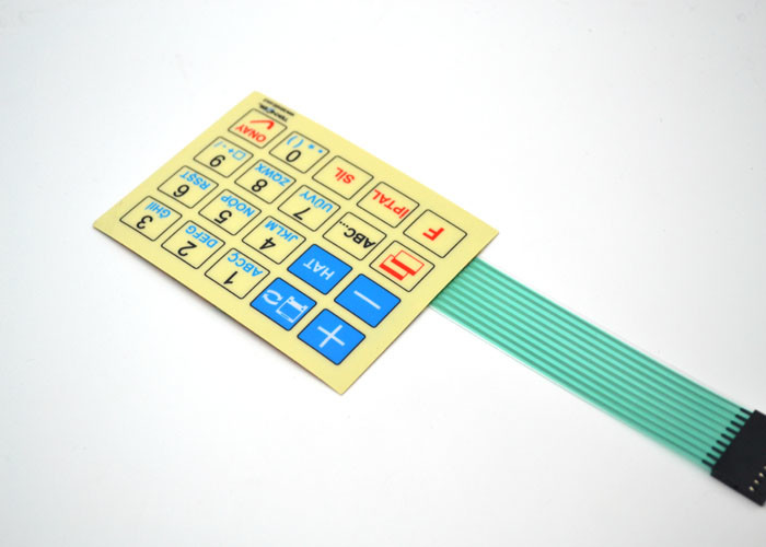 Linh hoạt màng Push Button Chuyển Keyboard Với 2.44m nối cáp đuôi